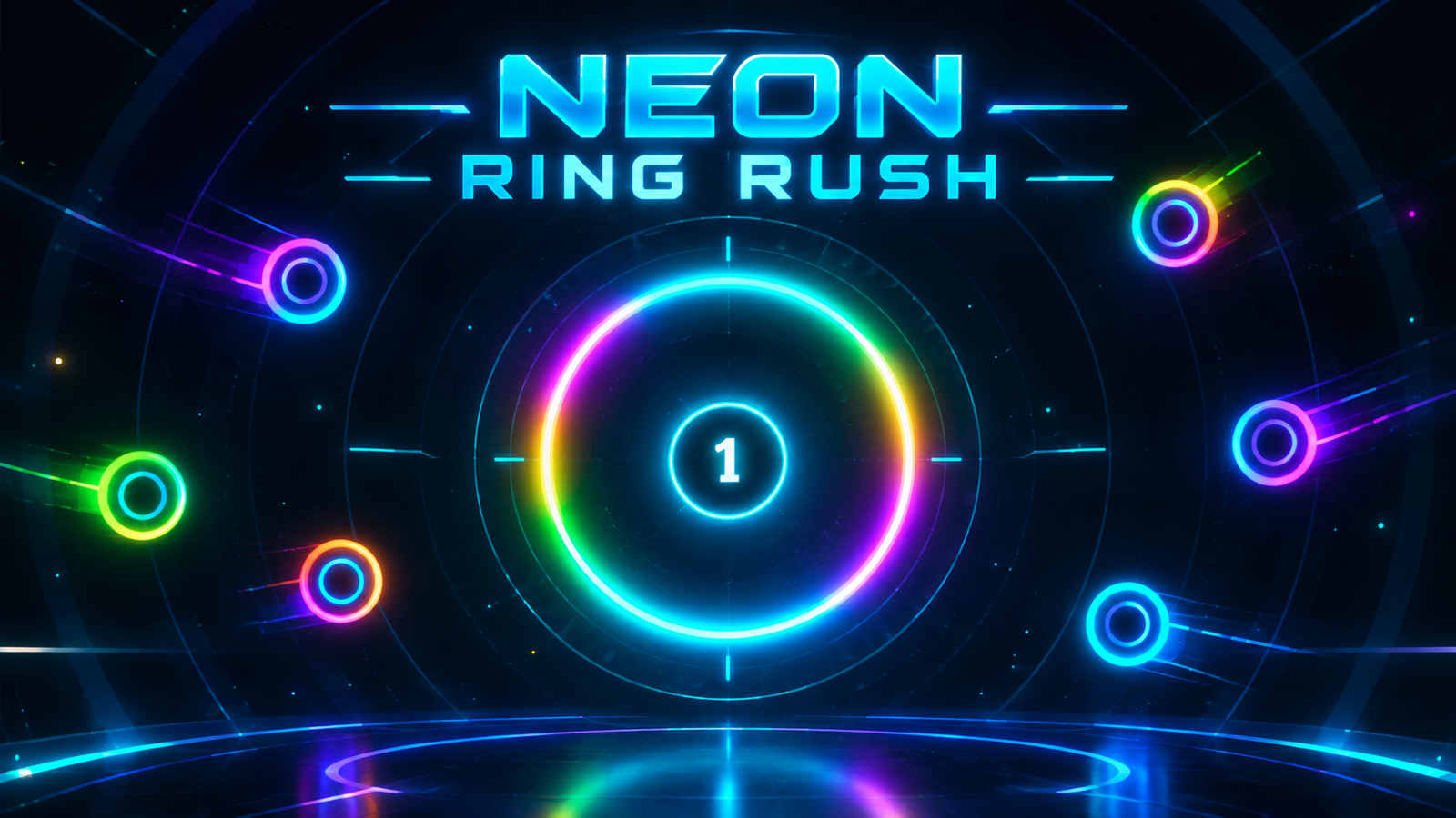 Neon Ring Rush game artwork